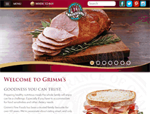 Tablet Screenshot of grimmsfinefoods.com
